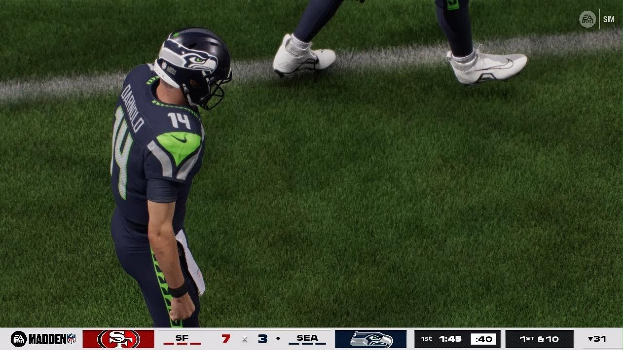 Madden NFL 26 NFC Divisional Round Playoff San Francisco 49ers 12-5 vs Seattle Seahawks 14-3 