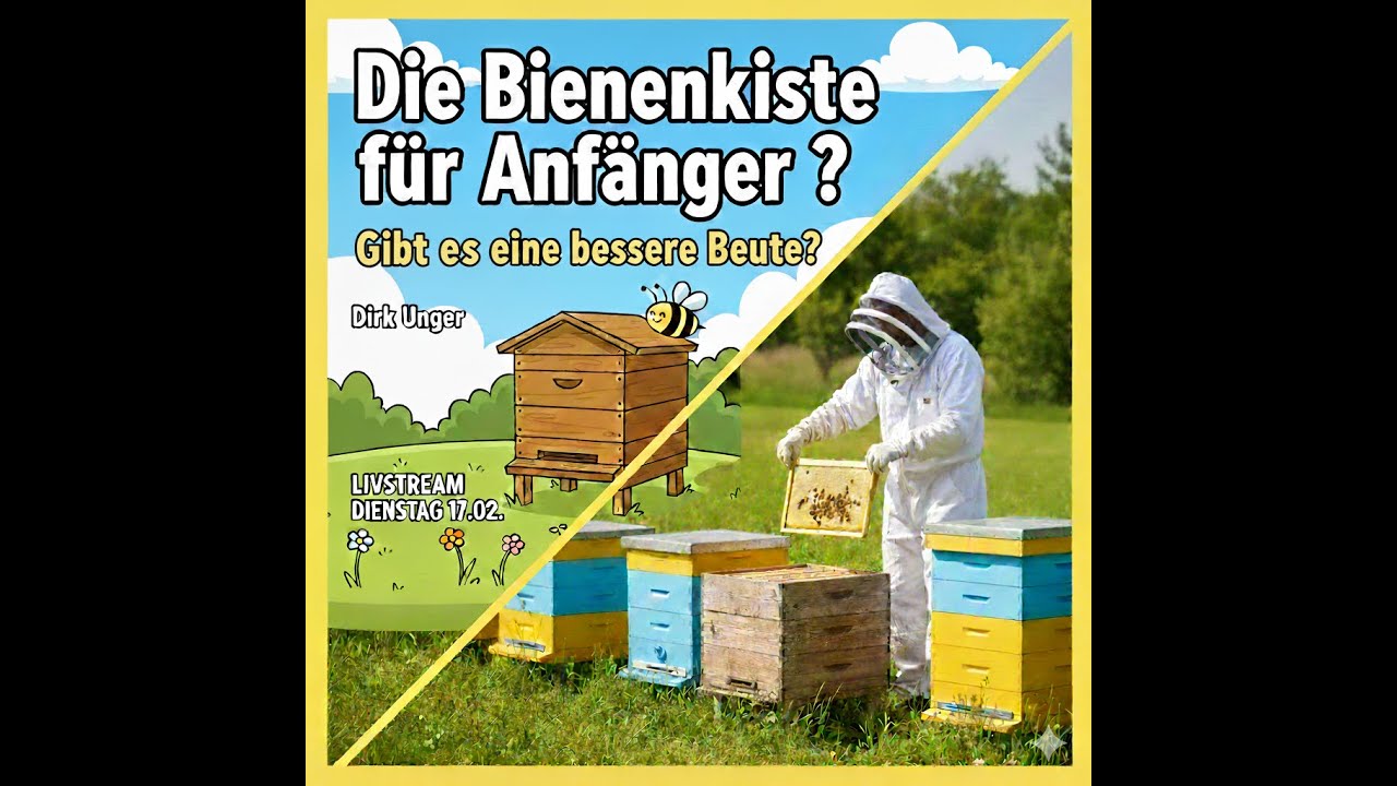 Die Bienenkiste f&uuml;r Anf&auml;nger  - gibt es eine bessere Beute  Livestream Dienstag 17.2. 19 Uhr