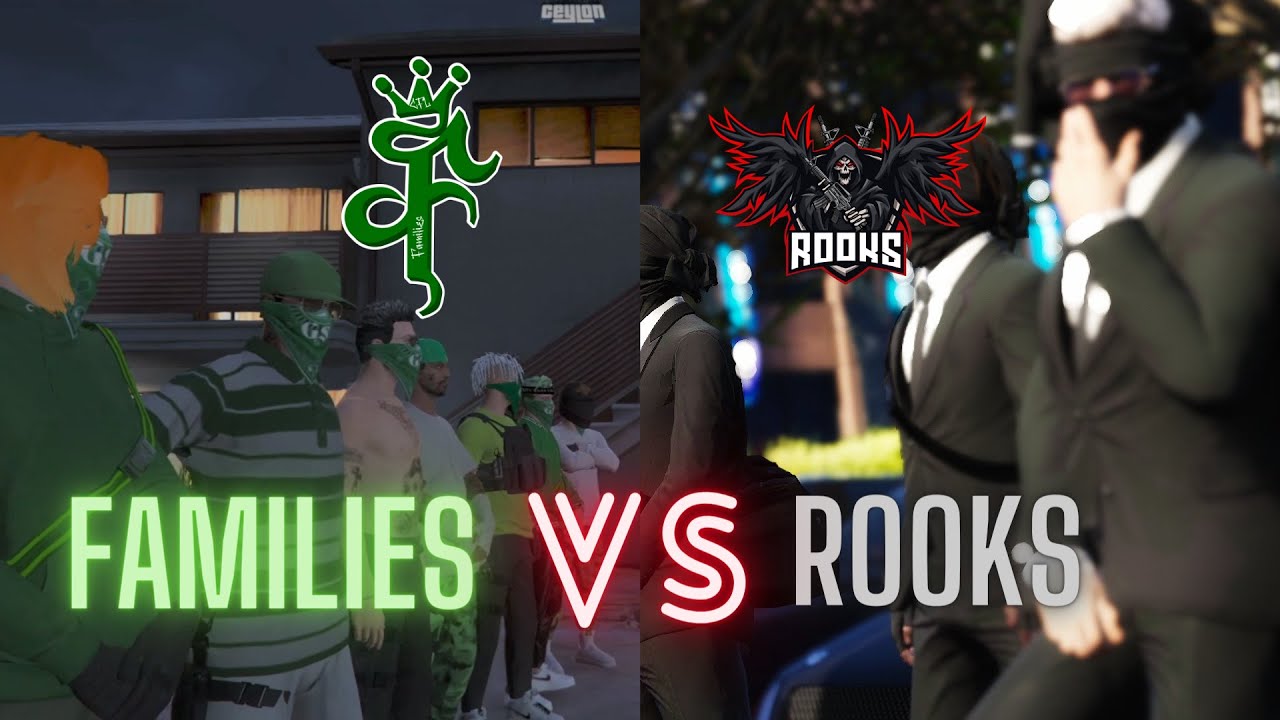 Families Vs Rooks Gang Territory War (💚VS🖤) | Ceylon RP | Families