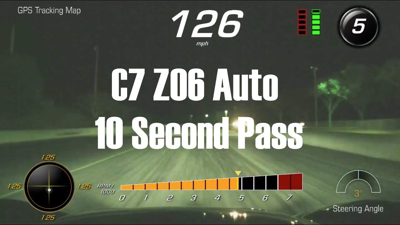 2015 Corvette C7 Z06 Automatic A8  10 Second Pass