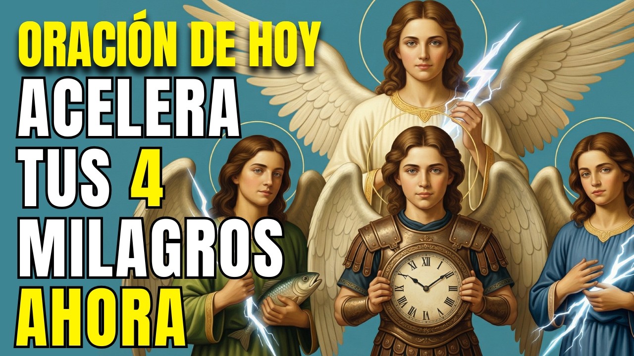 ¡HOY ES MIÉRCOLES DE PODER! Tu Ángel, Miguel, Rafael e Gabriel ACELERAN Tus 4 Milagros AHORA