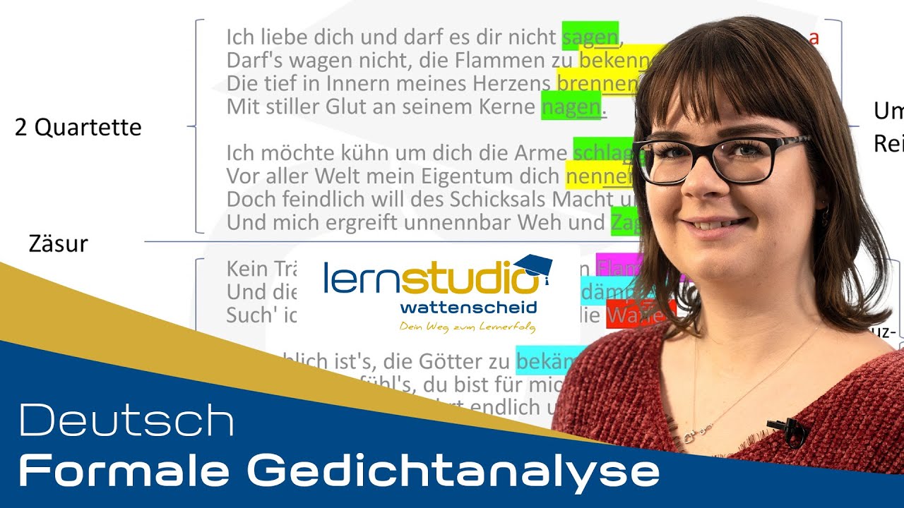 Formale Gedichtanalyse - Deutsch Nachhilfe