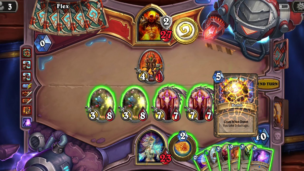 Easy OTK Khadgar mage Khadgar + Conjuring into double Velen into Pyroblast