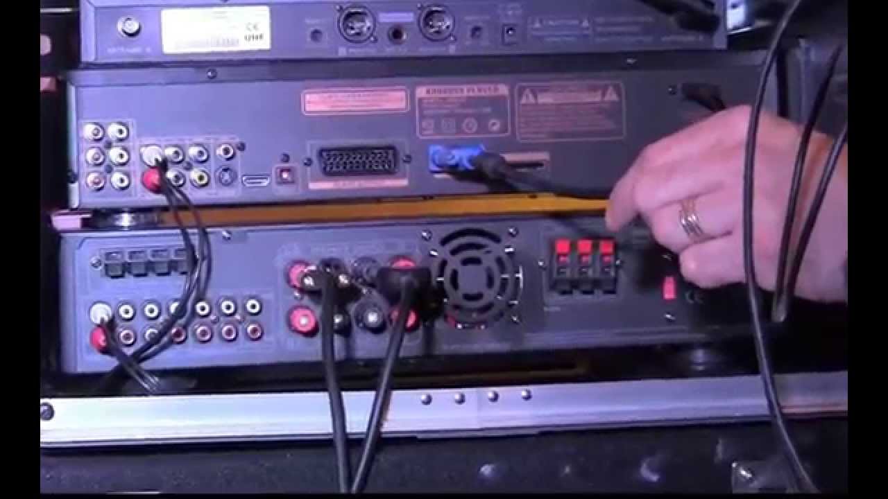 How to connect a complete karaoke system