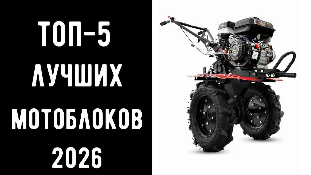 🔝 ТОП-5 лучших мотоблоков 2026 | Лучший мотоблок цена/качество 🏞️🚜