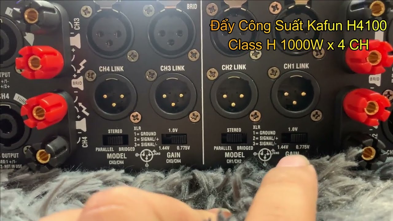 Đẩy Công Suất Class H 4 Kênh KAFUN H4100