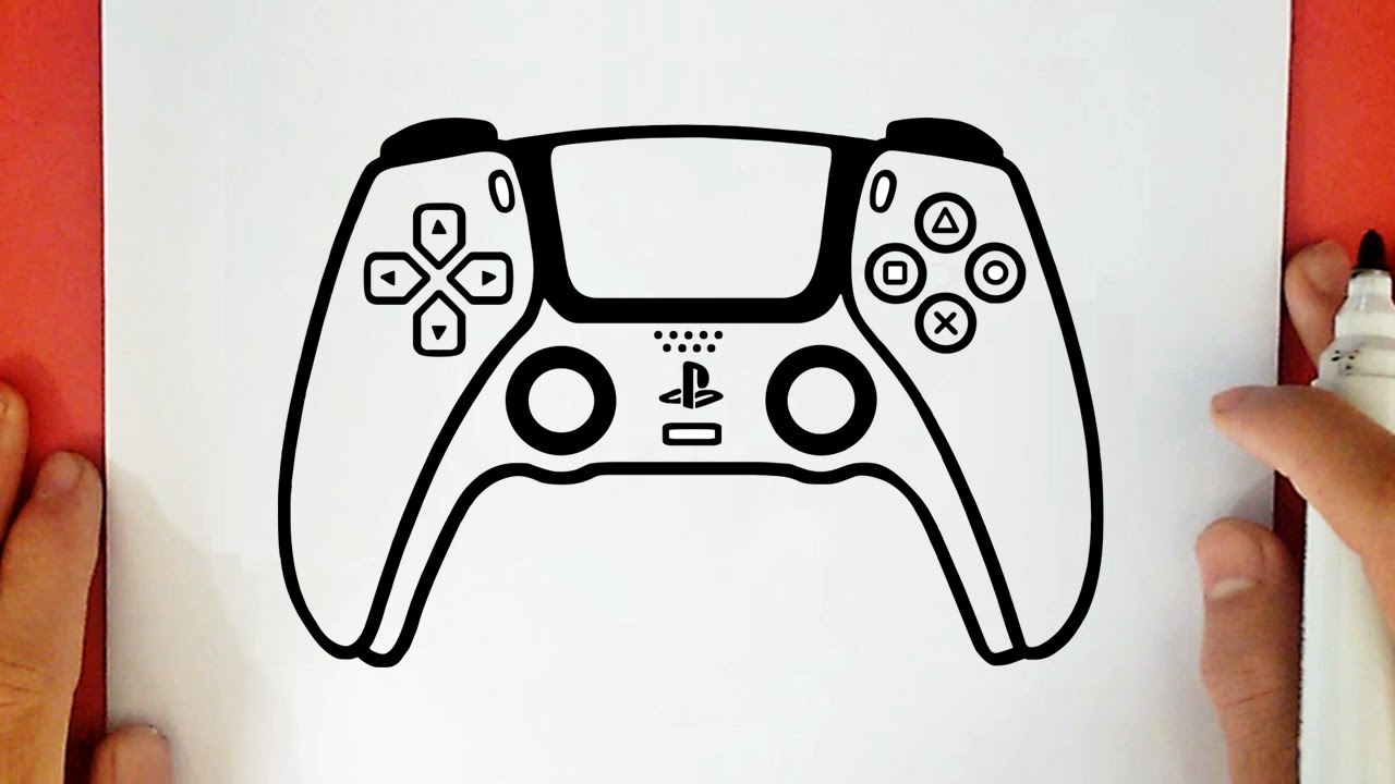 COMO DESENHAR UM CONTROLE DE PLAYSTATION 5