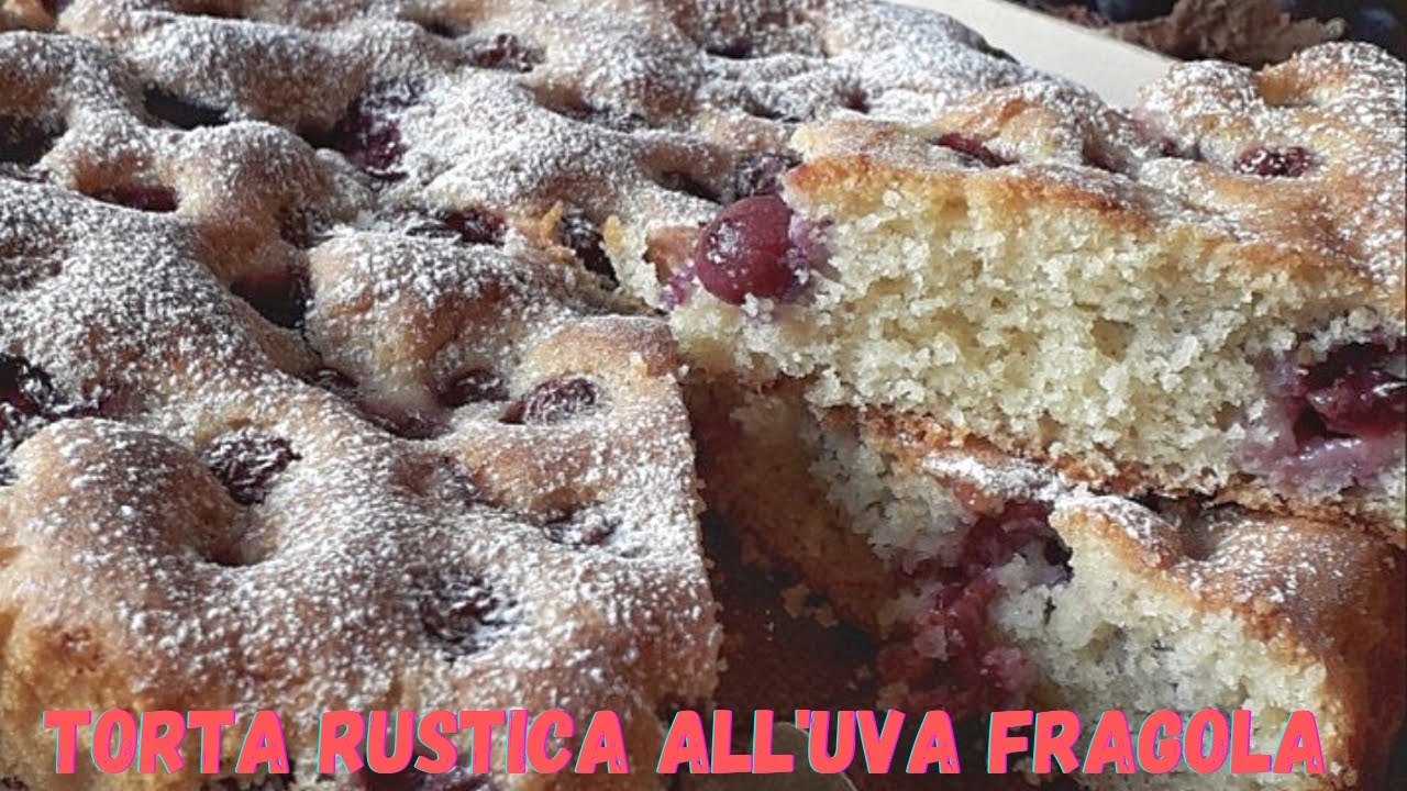 torta rustica all'uva fragola