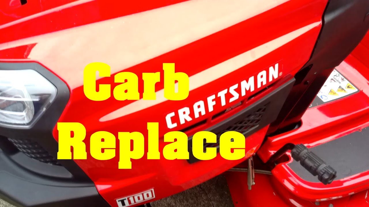 Замена карбюратора Craftsman T100 Briggs and Stratton 590400