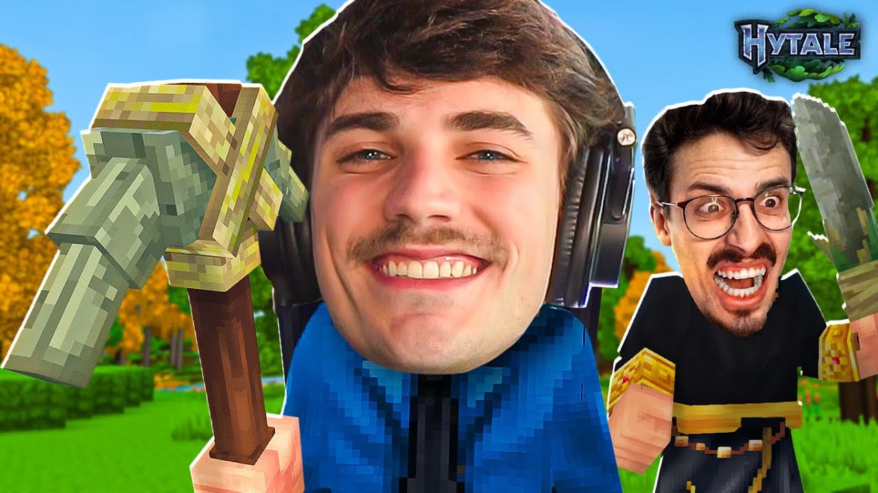 O NOVO MINECRAFT! COM MEU AMIGO GALAGOL | Hytale