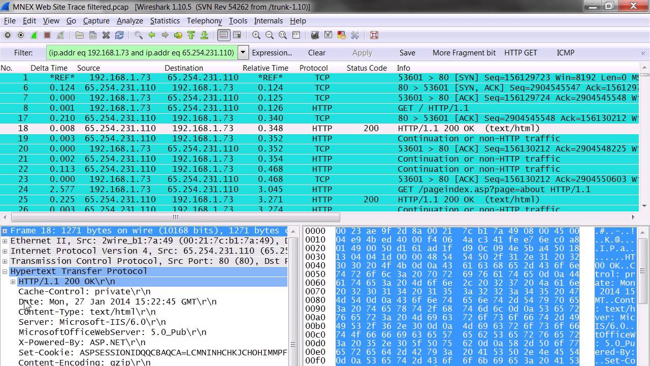HTTP Application Troubleshooting using Wireshark