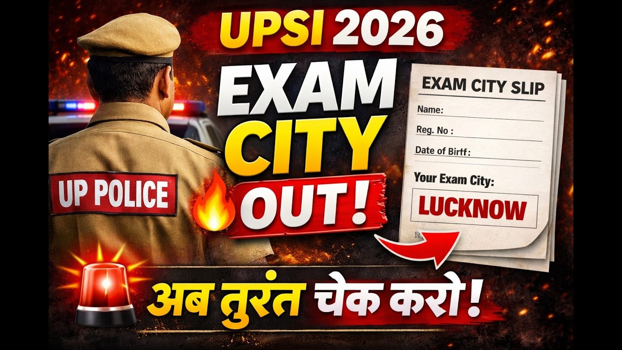 UP SI Exam City 2026 Out | Admit Card कब आएगा? | Live Discussion