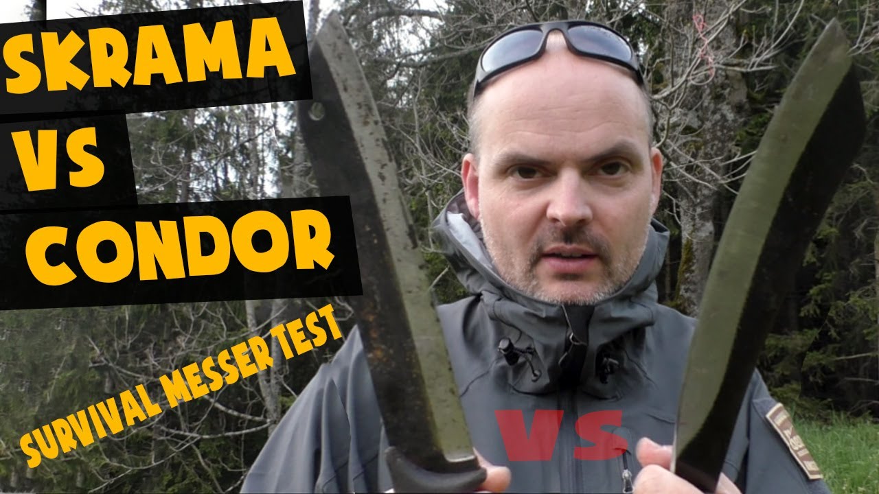 Survival Messer Test: Skrama oder Condor?