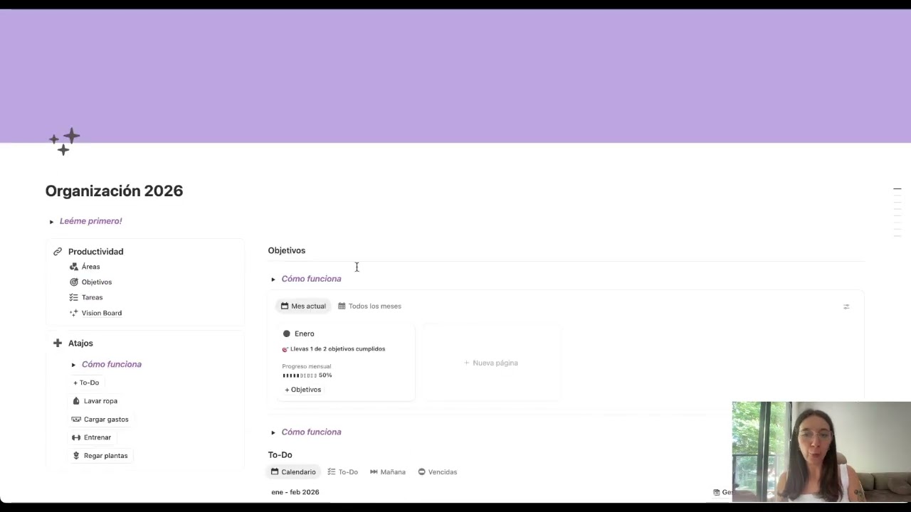 MI SISTEMA DE ORGANIZACIÓN EN NOTION (OBJETIVOS Y TAREAS DEL MES)