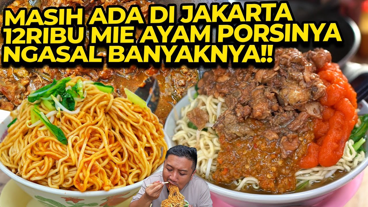 GEROBAKAN TANPA NAMA JUAL MIE AYAM BRUTAL 12RIBU DI JAKARTA!!!