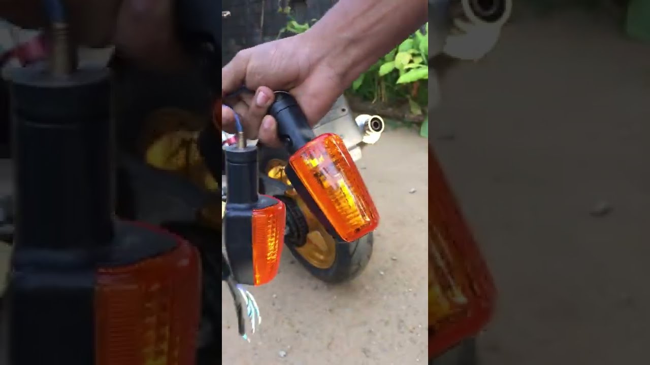 Signal light installation - Motorbike - CB 400 rear signal light change