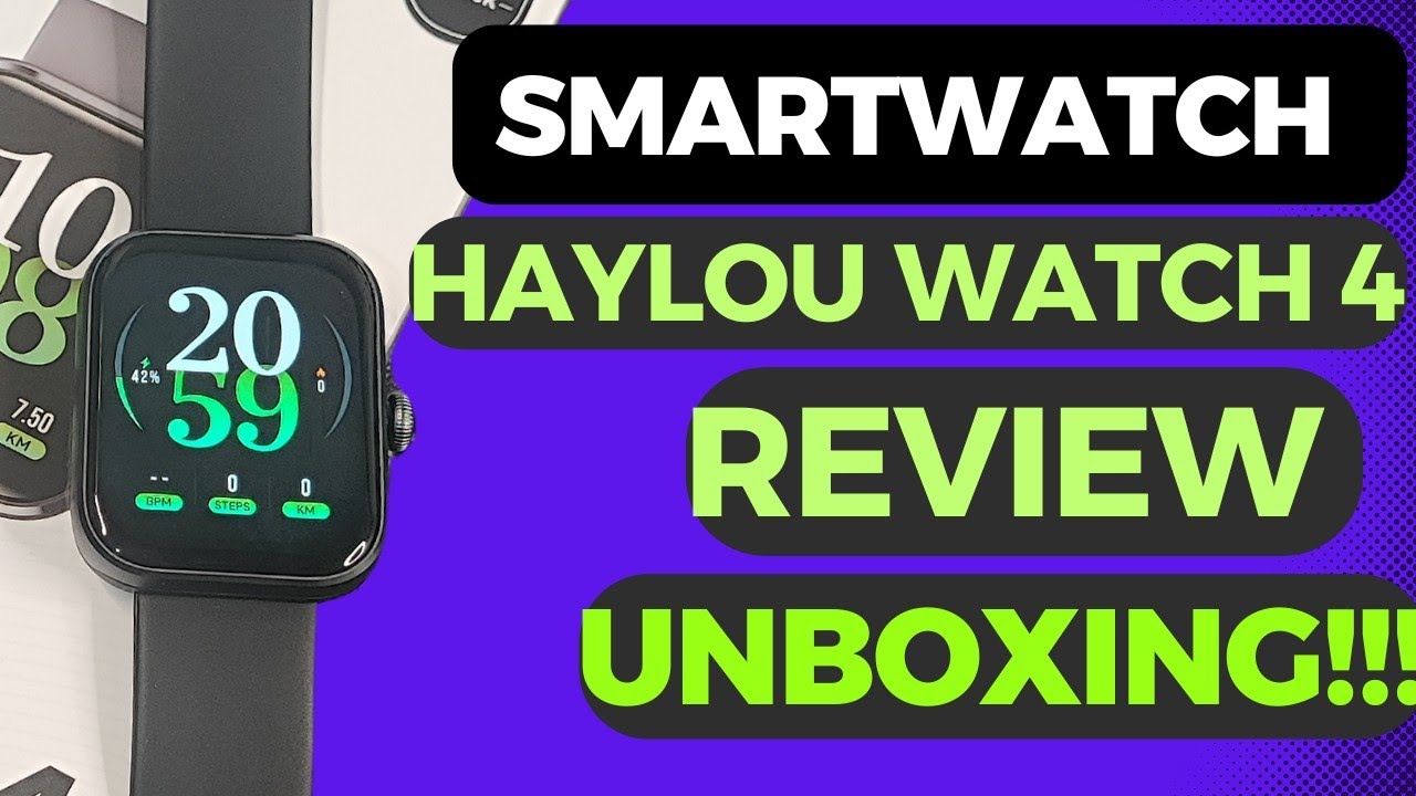 Smartwatch HAYLOU watch 4 GPS - Review e Unboxing 🔥