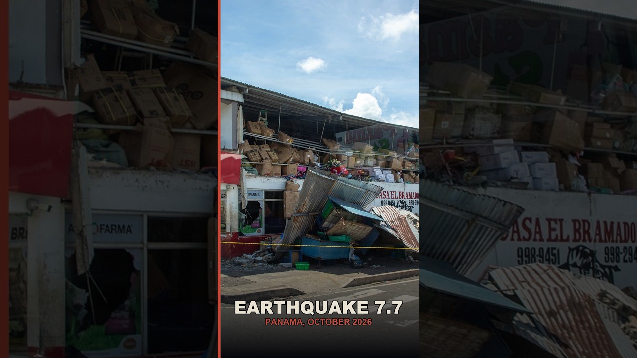 Magnitude 7.7 Earthquake Hits Panama #shorts