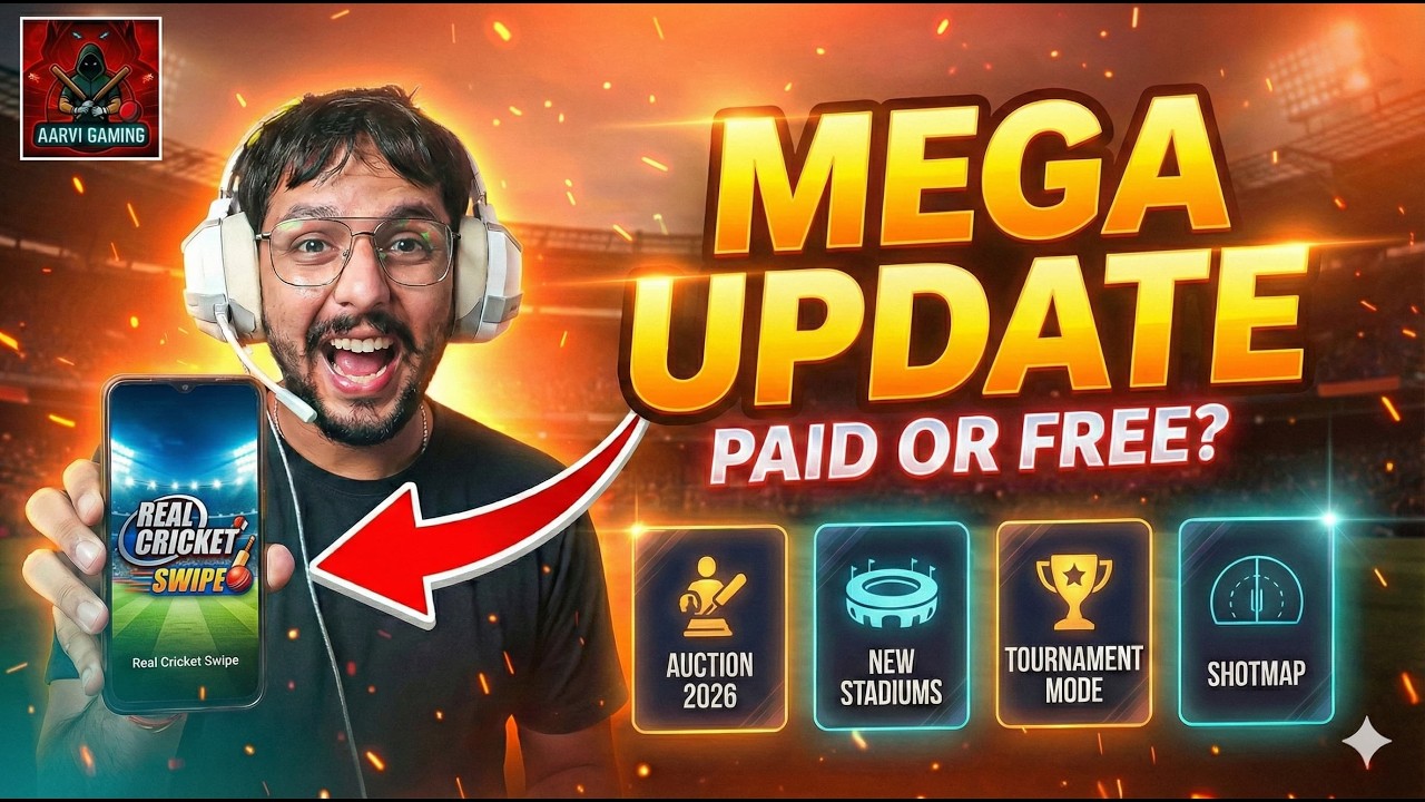 Real Cricket Swipe 2026 Update 🔥 Shotmap, Auction & New Stadiums #shorts   #gaming. #live