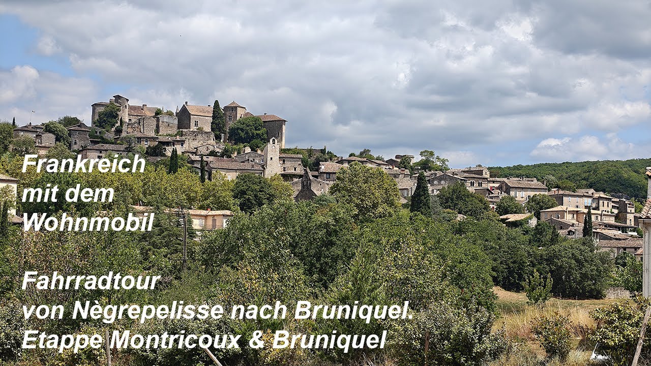 Frankreich mit dem Wohnmobil, Fahrradtour Teil 2 Montricoux - Bruniquel