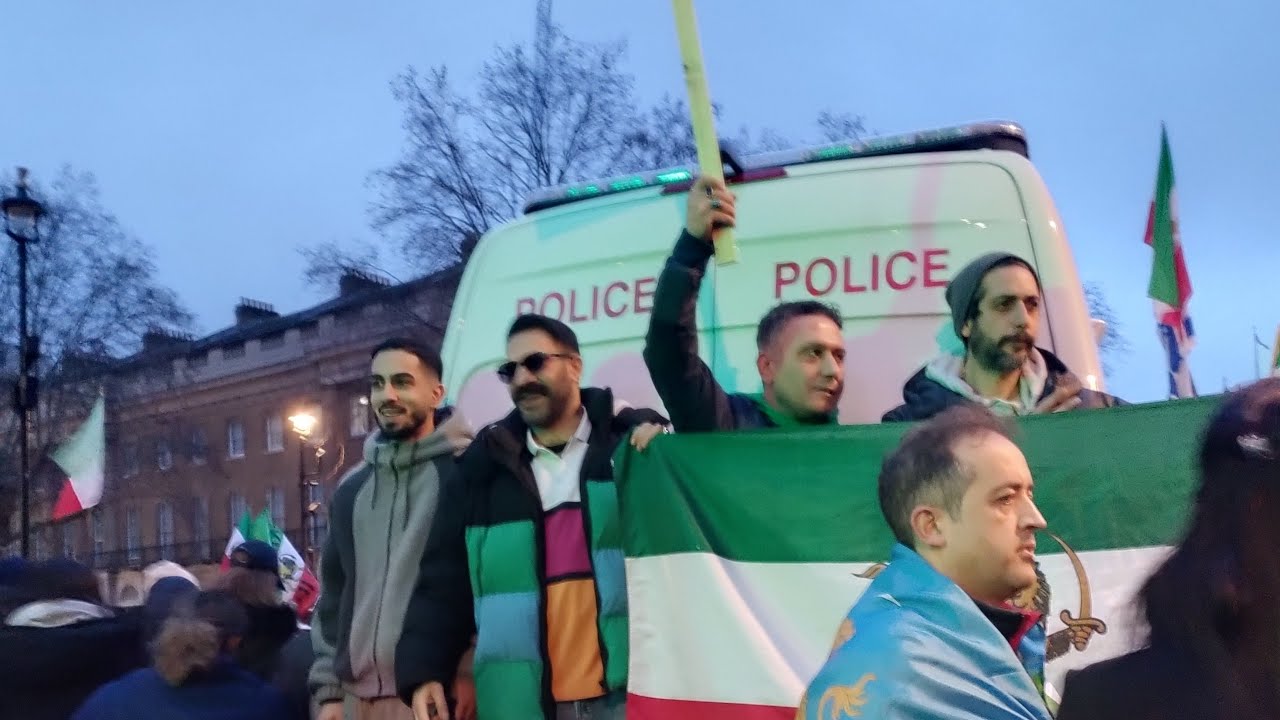 Peaceful Iranian March at Downing Street, London
