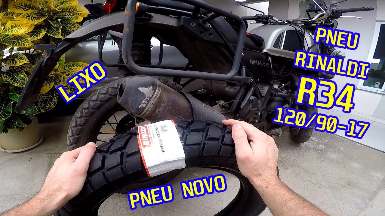 Coloquei o Pneu Rinaldi R34 120/90-17 na Himalayan 411