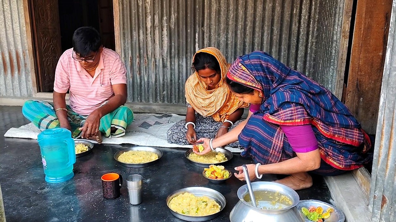 সকাল বেলায় অনিমা র সাথে খিচুড়ি রান্না করে  খেলাম//সবই ভগবানের ইচ্ছা