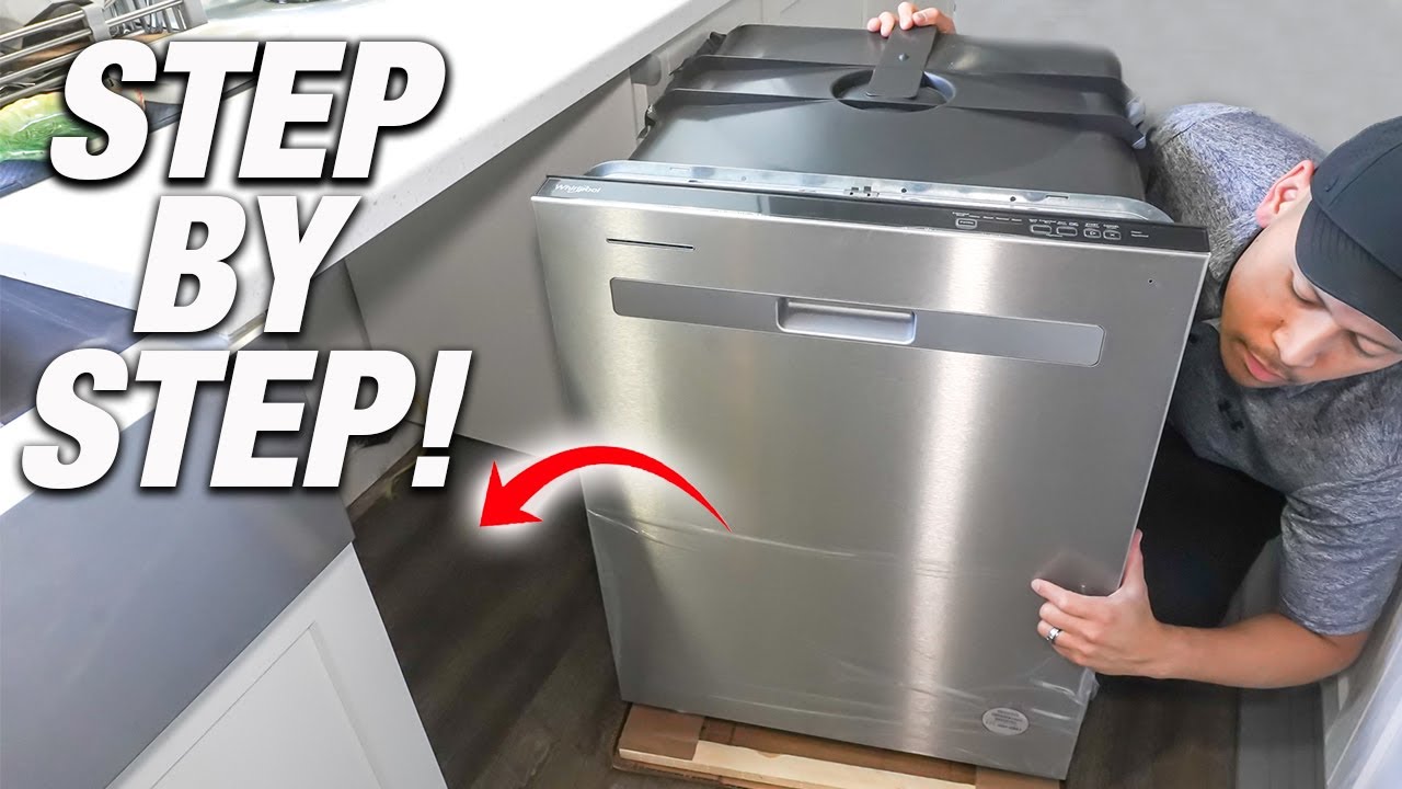 How To Install A Dishwasher Step By Step For Beginners! EASY DIY