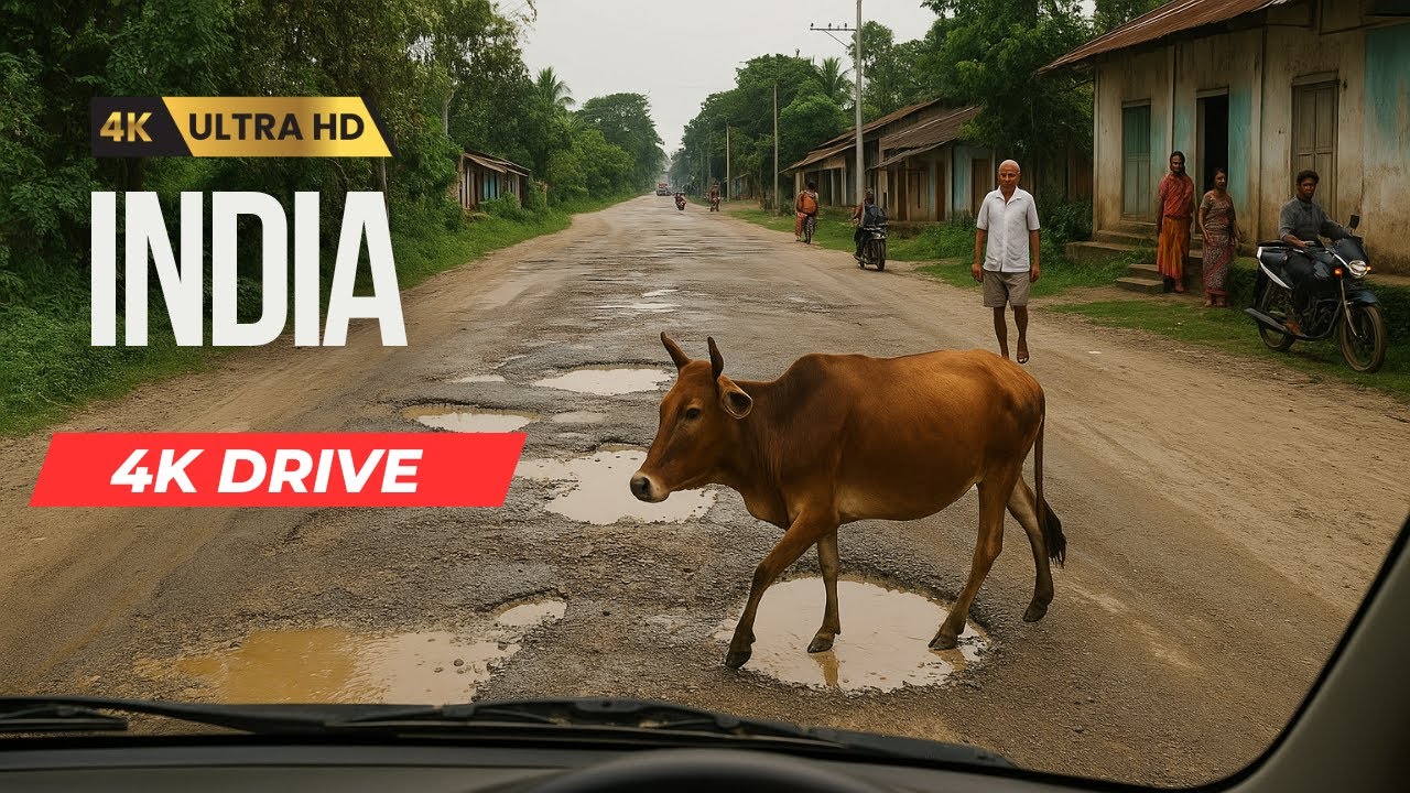 🚗 Risky POV Driving in INDIA – Cows, Chaos & Potholes! | Driving Through Assam 🇮🇳 🐄🛣️