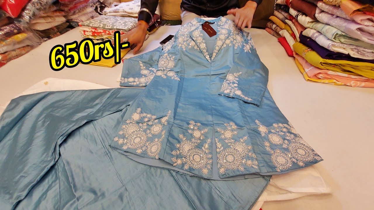 chickpet wholesale co-ord sets & partywear kurti sets @650rs | single piece courier available