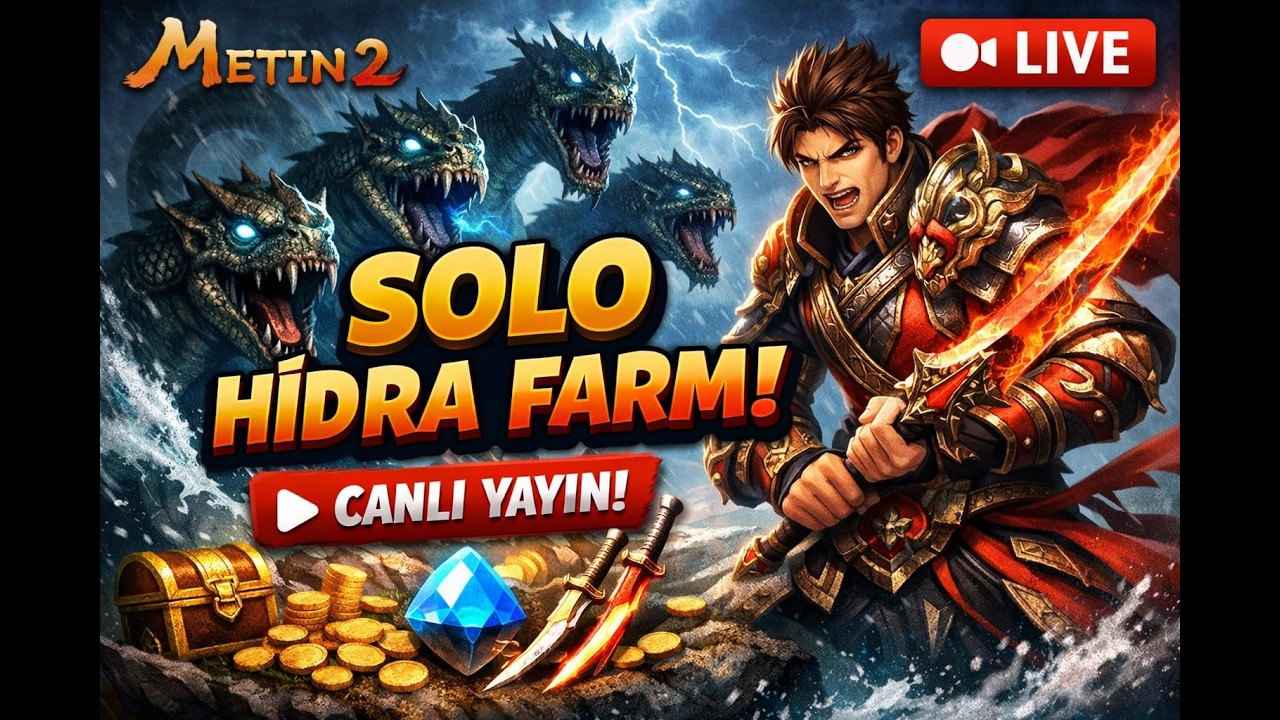 Metin2 TR l Ruby l Sahura Kadar SOLO HİDRA FARM! 💥