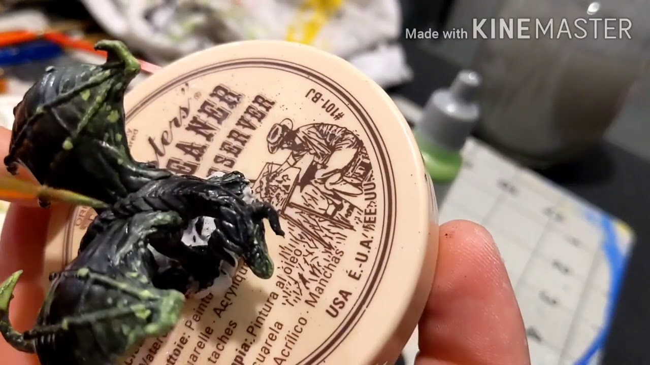 Painting a Black Dragon Wyrmling from WizKids Minis