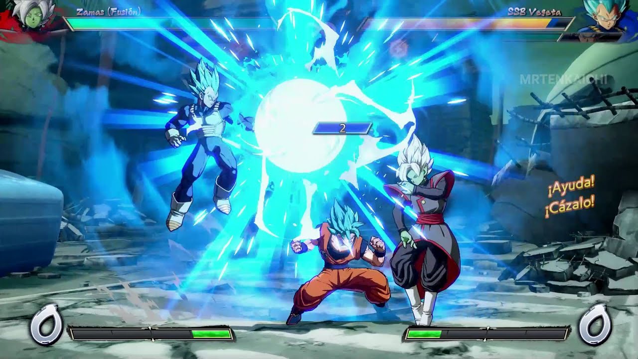 Dragon Ball Fighterz  Zamasu vs Goku y Vegeta