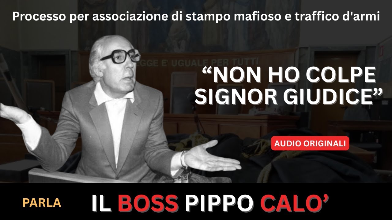 IL BOSS DI COSANOSTRA PIPPO CALÒ IMPUTATO PER MAFIA E TRAFFICO D’ARMI - 1988