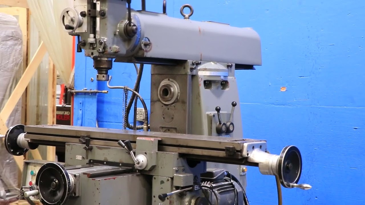 SHARP HEAVY DUTY COMBINATION HORIZONTAL/VERTICAL MILLING MACHINE