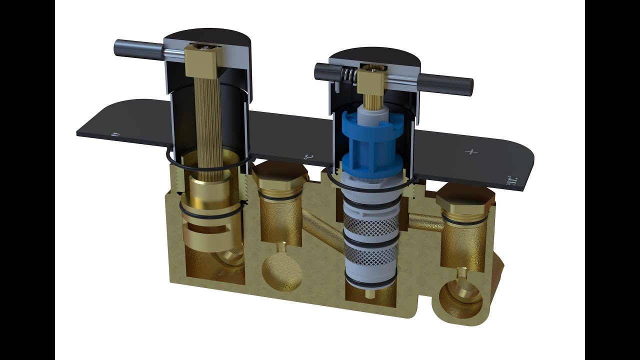 Meir Thermostatic Valve Mixer Animation 2020 | Meir Australia