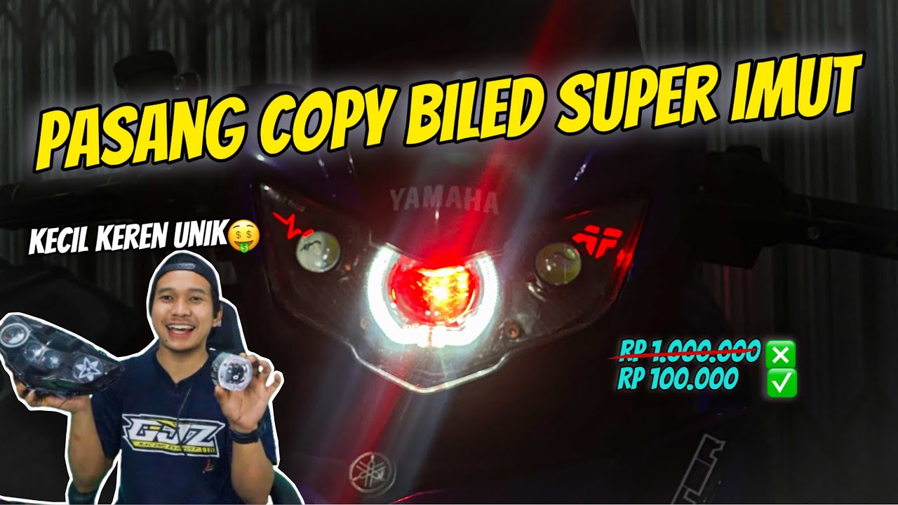 CARA SEDERHANA MODIF LAMPU MOTOR JADI GANTENG‼️ MODAL 100ribu‼️