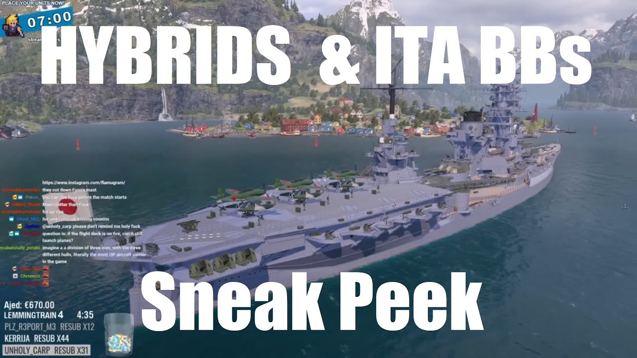 Highlight: Hybrid Ships & ITA BBs Sneak Peek