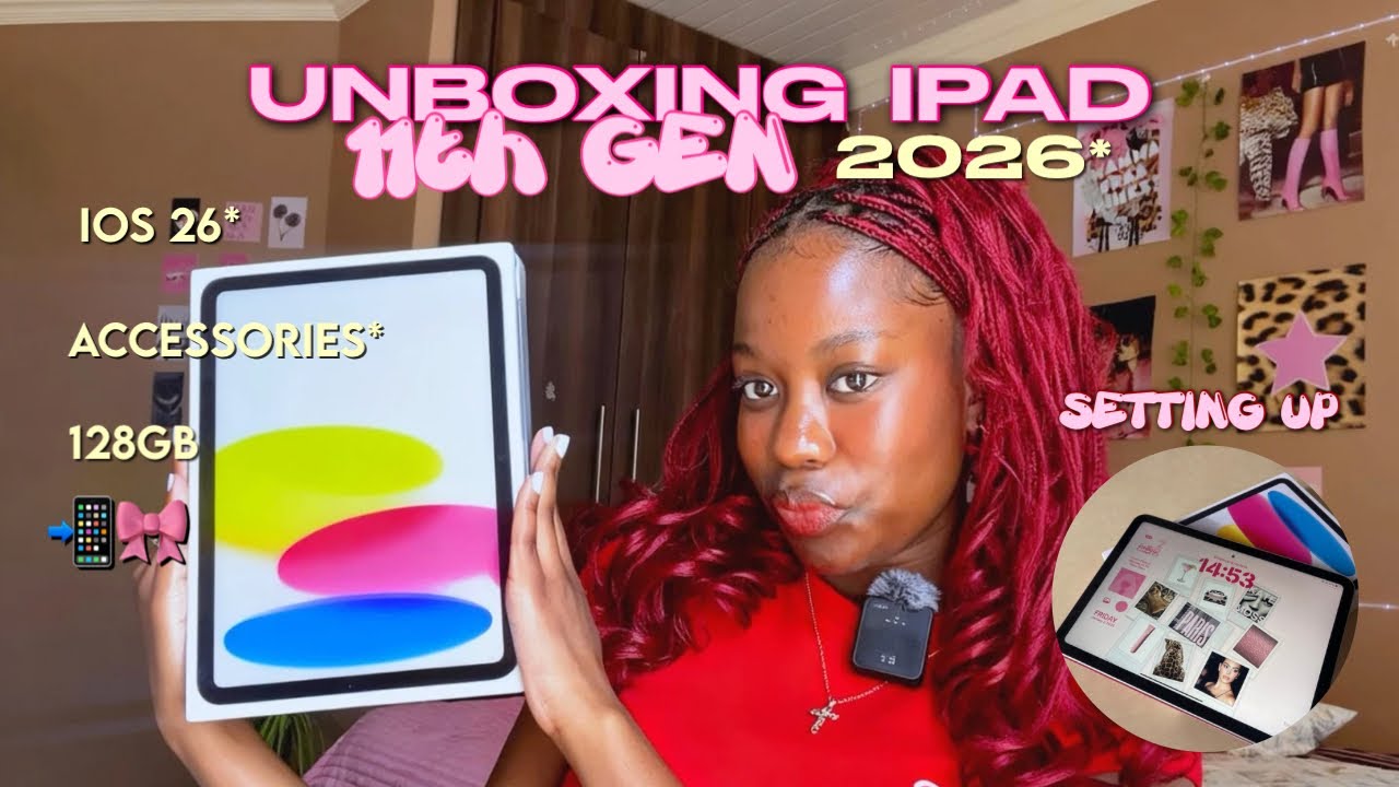 iPad 11th Gen A16 (WiFi, 128GB), unboxing + setup, accessories, camera testing 2026🪽🎀