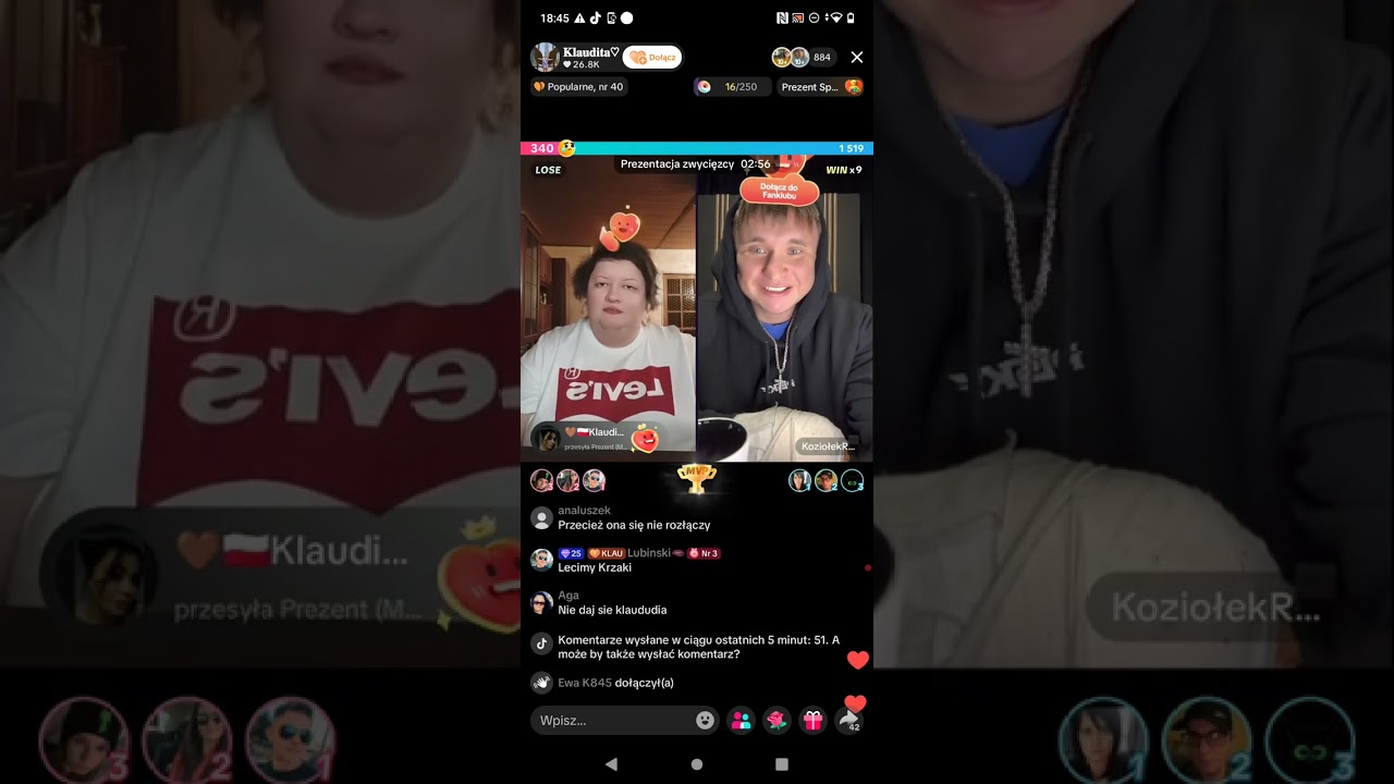 Klaudeliza Klaudita, Koziołek Rap LIVE Klaudia zazdrosna o zarobki Sebastiana Kalisza 06.02.2026 r.