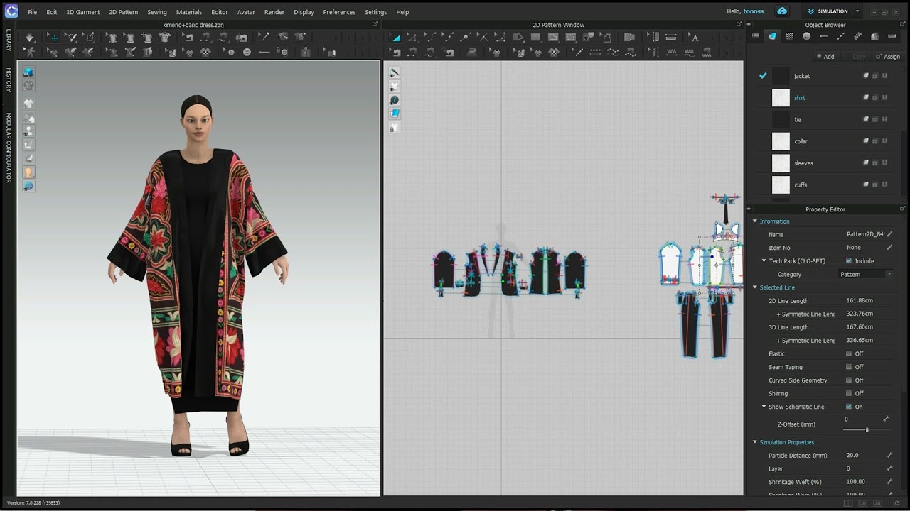 15- Sewing - Clo 3d - 2D Tools شرح ادوات برنامج كلو ثرى دى