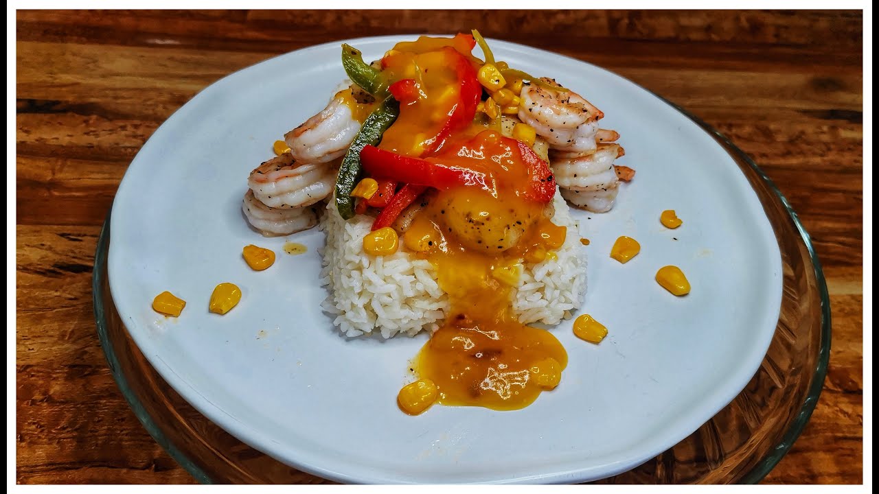 Como Hacer Pescado y Camarones con Salsa de Mango y Chipotle||Los Antojos de RD||