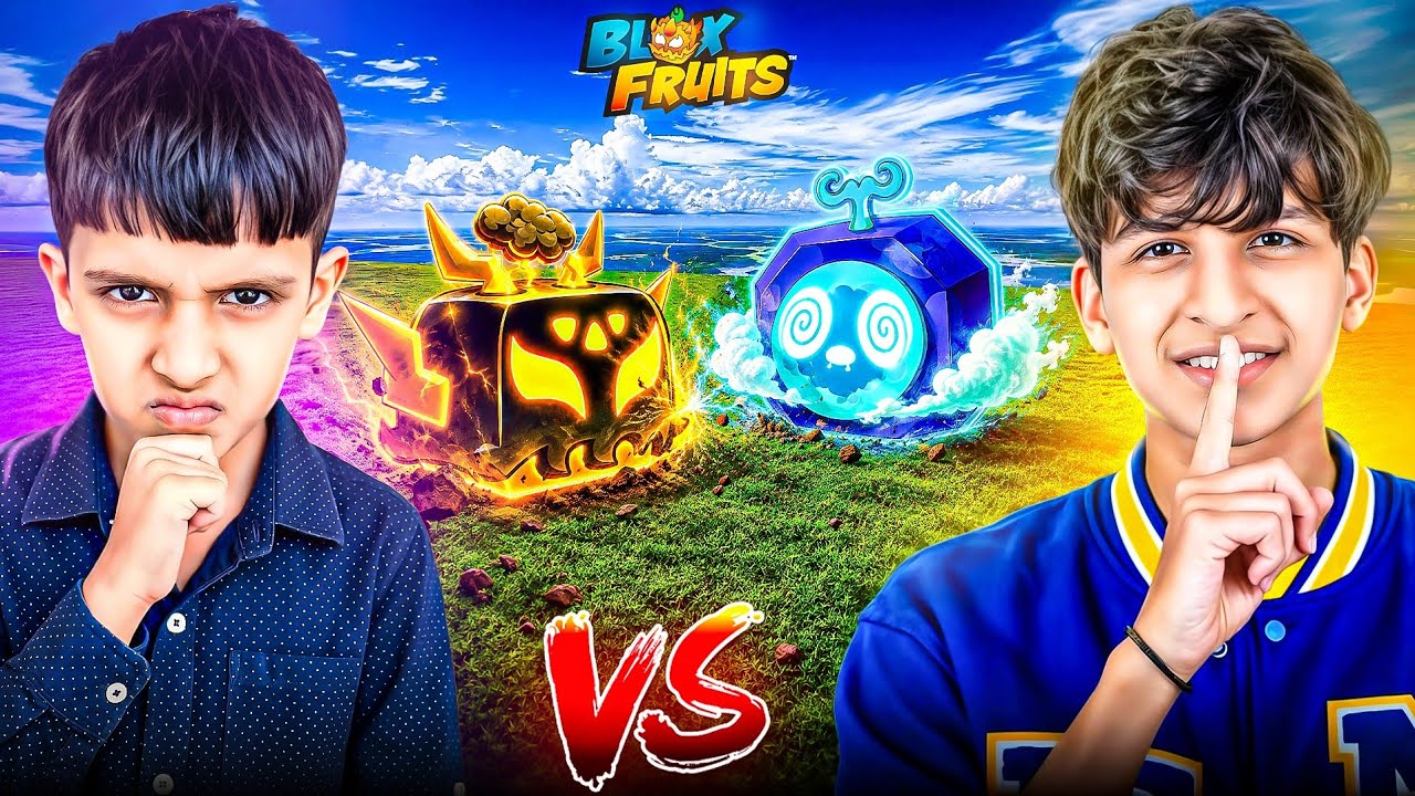 Portal Fruit Vs Lightning Fruit In Blox Fruits😍