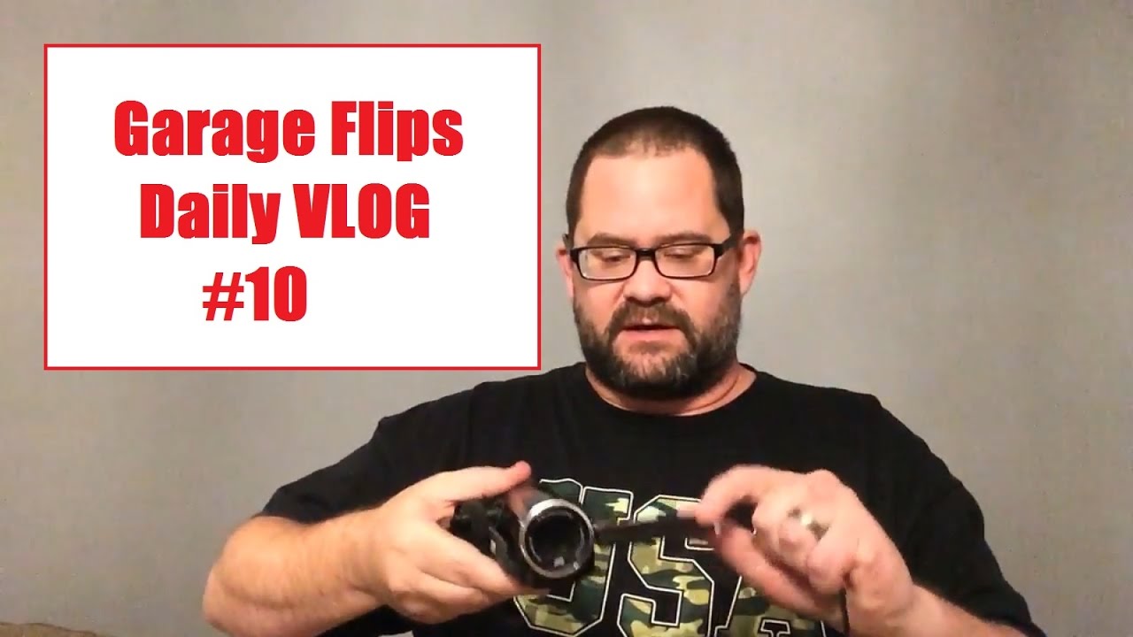 GarageFlips Daily Vlog #10 - Candice rings the bell and I'm a bumper sticker salesman