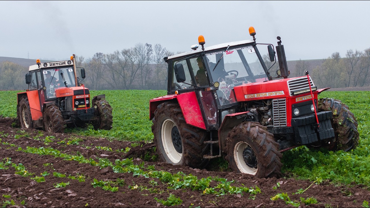 Ploughing in the CZ | Two ZETOR Crystal 16145 Turbo + Plough PHX5 & ZETOR Crystal 12045 + PHX4