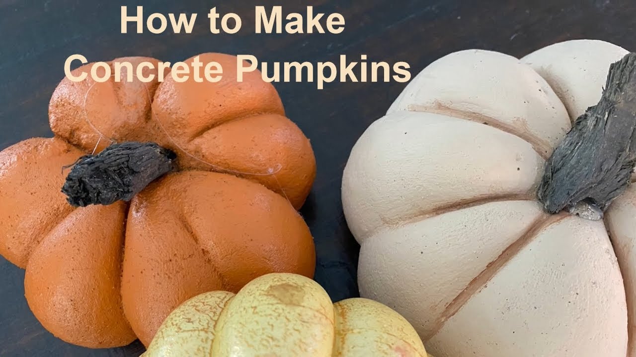 How to Make Concrete Pumpkins