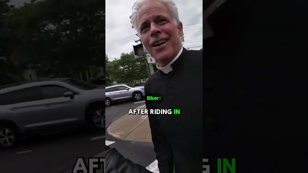 Priest Does THIS to Biker - His Reaction Goes Insanely Viral🙏🏼🥰