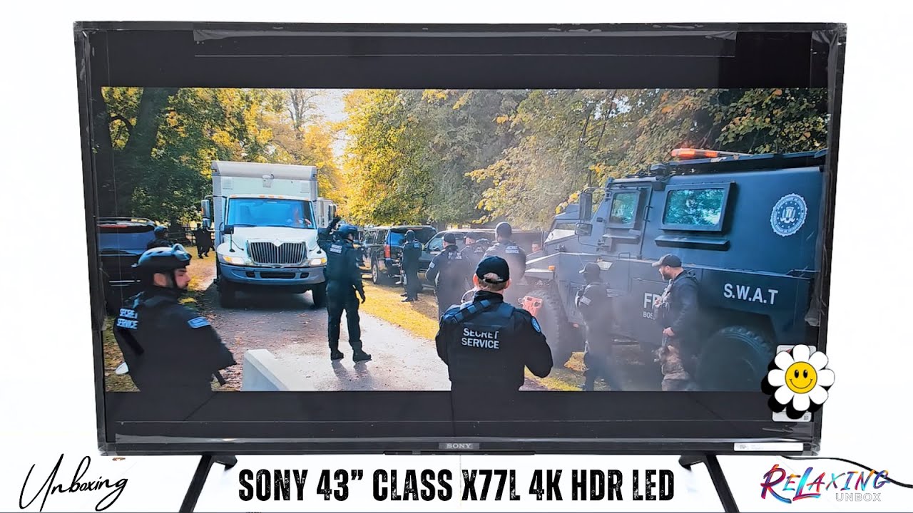 Sony 43 inch Class X77L 4K HDR LED Google TV Unboxing Model KD-43X77L