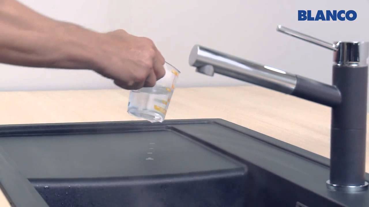 How to clean and care for a BLANCO sink made of SILGRANIT PuraDur