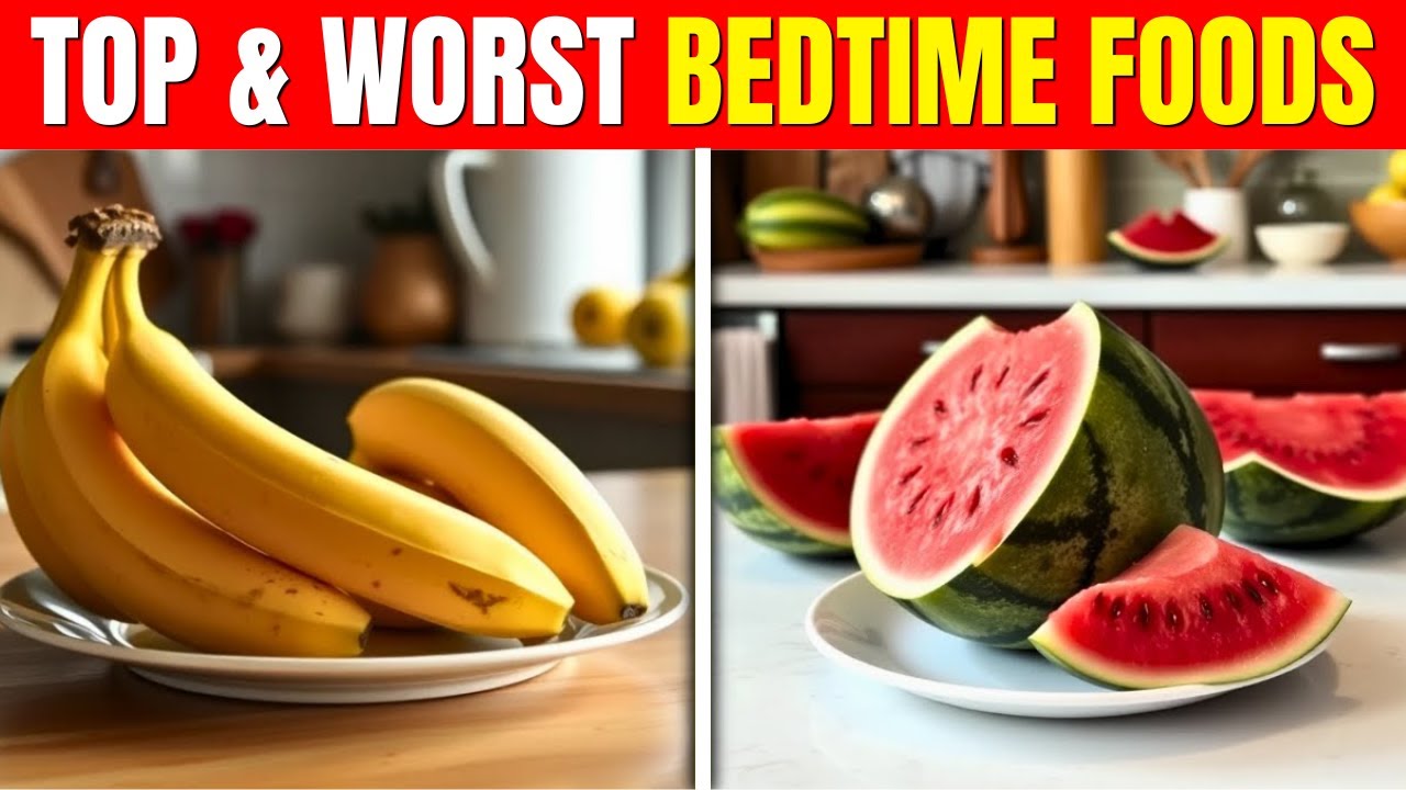 The 4 BEST and 4 WORST Bedtime Foods for Seniors Science Backed!